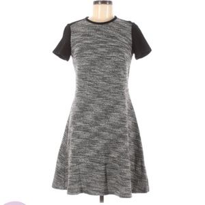 LOFT Fit & Flare Knit Boucle Dress